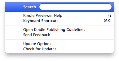Kindle Previewer Preferences