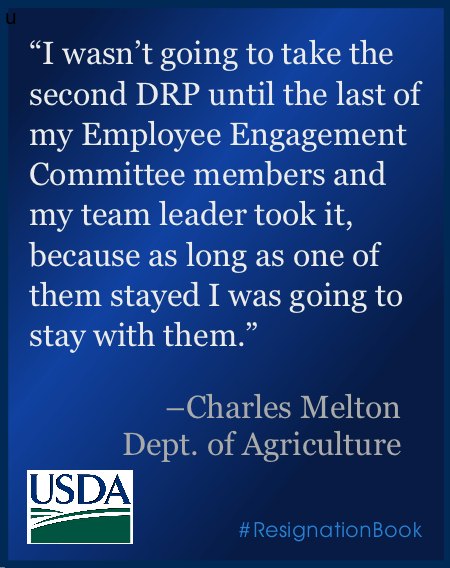an excerpt from a resignation letter written by an employee of the Department of Agriculture